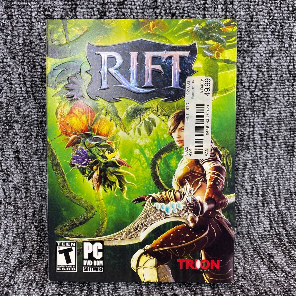 VTG RIFT PC Game DVD-ROM Trion Worlds 2011 Factory Sealed MMORPG